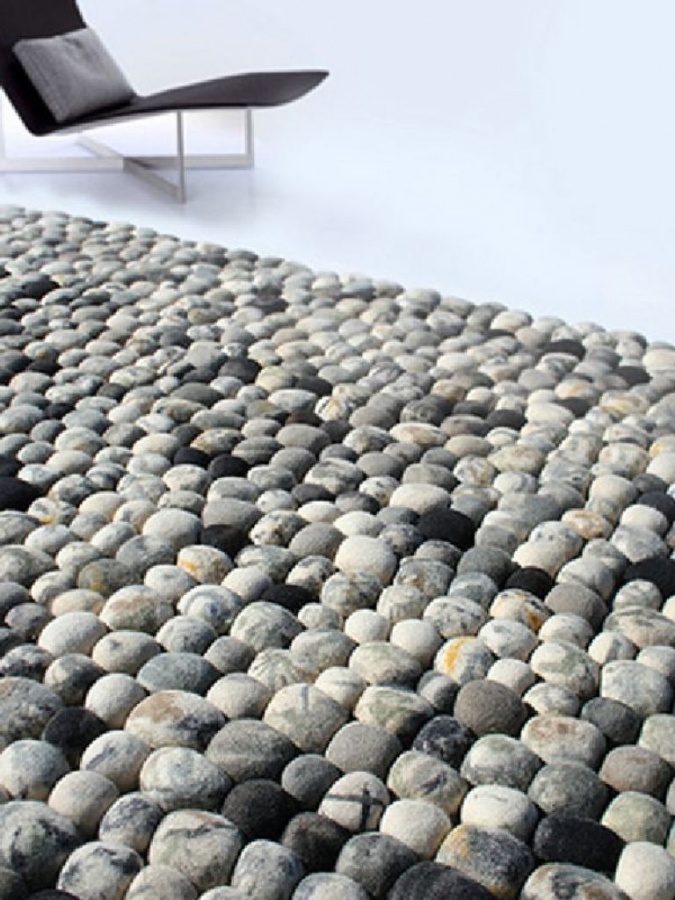 Modern-Faux-Pebble-Rug-Made-of-Wool-Design-for-Living-Room