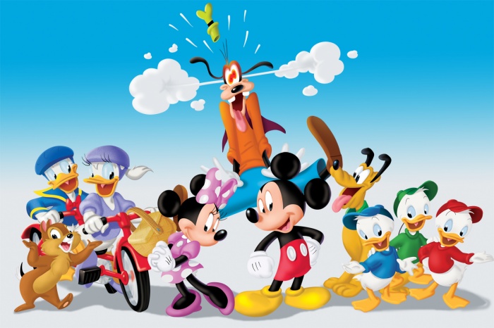 Muliple-characters Mickey Mouse Popular Cartoon Character