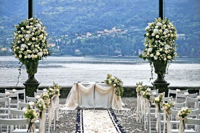 Outdoor wedding Villa Carlotta Tremezzo