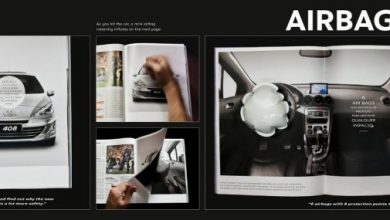 Top 10 Most Interactive Car Print Ads 49 Peugeot airbag Top 10 Most Interactive Car Print Ads - 8