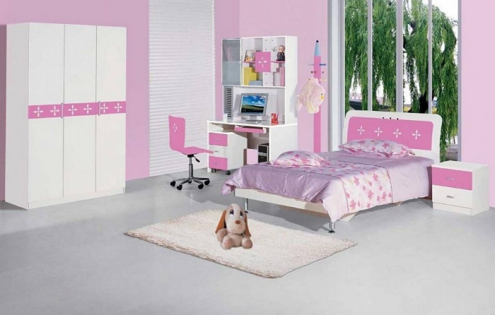 Pink Children Bedroom Furniture Design