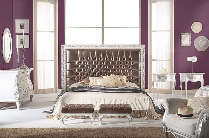 Purple bedroom mobilificio bellutti