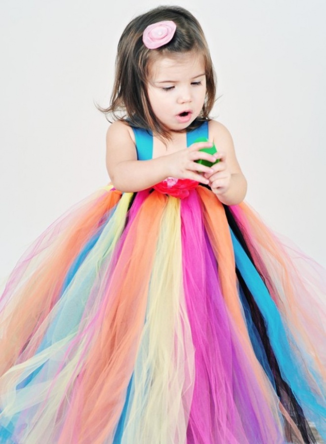 Gorgeous Rainbow Kids Clothing 22 Rainbow-Bright-Flower-Girl-Tutu-Dress
