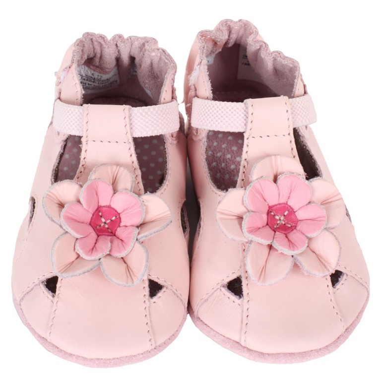 Robeez Pretty Pansy Pink Baby Shoes