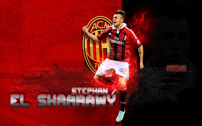 Top 10 Football Teams in the World 5 Stephan El Shaarawy AC Milan 2013 HD Wallpaper