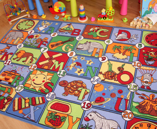 alphabet-number-rug1 Kids' Rugs Are Not Just For Decoration, But An Educational Method