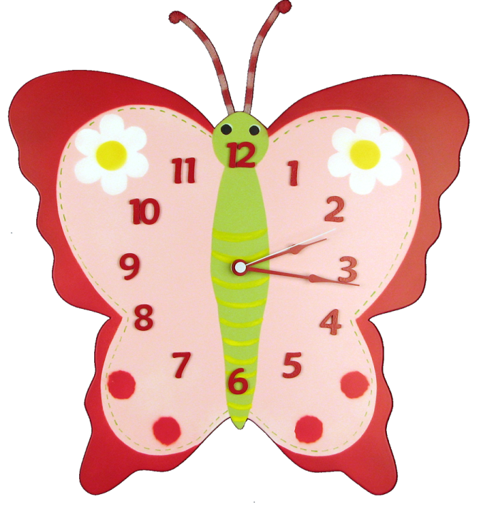 15 Amazing Wall Clocks Will Be Pieces Of Art In Your Home 28 big butterfly red