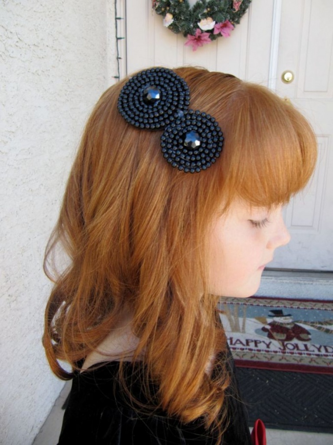 black. 50 Gorgeous Kids Hair Accessories and Hairstyles
