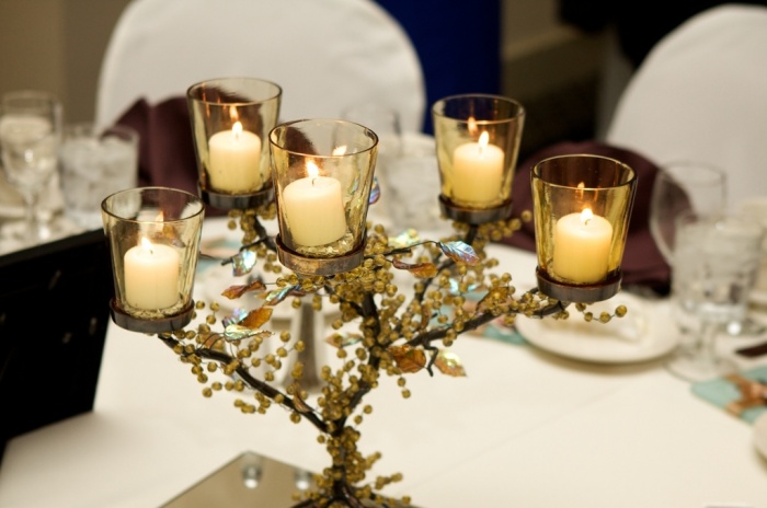 candle-holder 50 Fabulous and Breathtaking Wedding Centerpieces