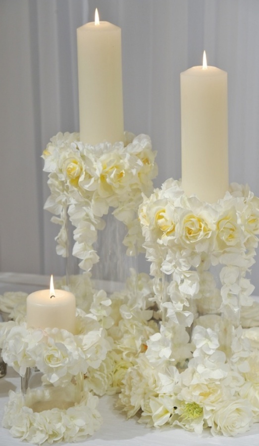 candles 50 Fabulous and Breathtaking Wedding Centerpieces