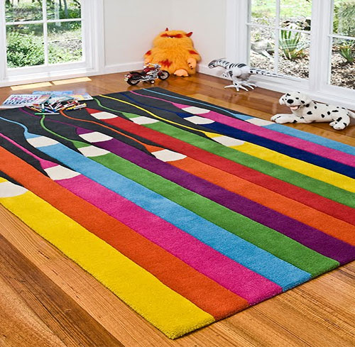 colorful-area-rugs Kids' Rugs Are Not Just For Decoration, But An Educational Method