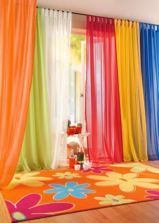colorfull-plain-curtain Curtains Have Great Power In Changing The Look Of Your Home