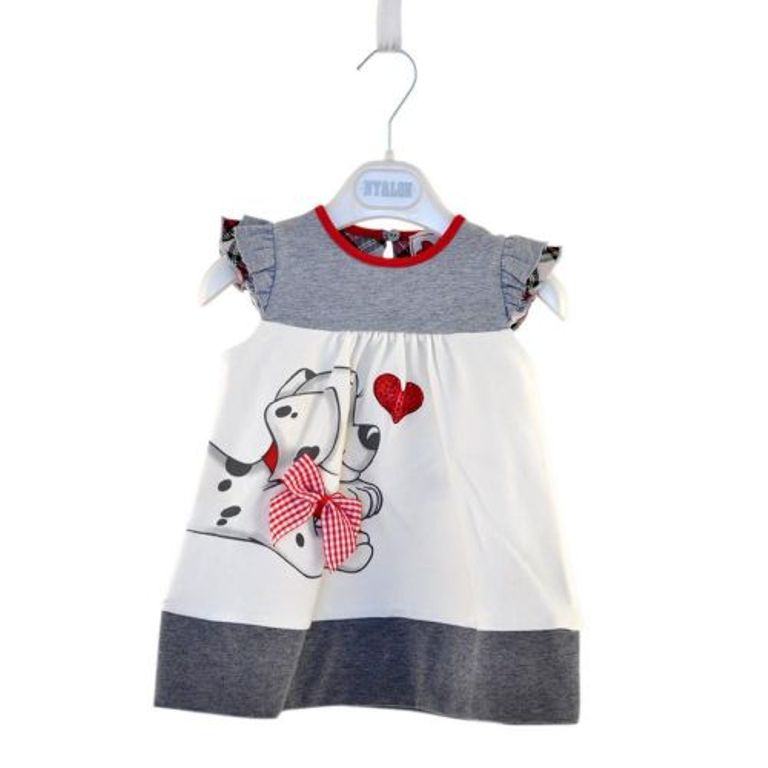 dog dress with bowtie lovely baby summer dresses for girls kids clothes wholesale-p238506