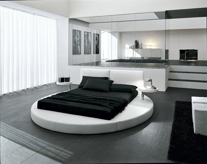 Fabulous and Breathtaking Bedroom Designs 13 fantastic-superb-bedroom-interior-with-round-bed