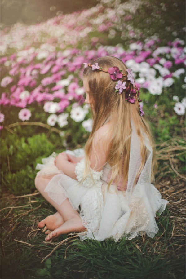 50 Gorgeous Kids Hair Accessories and Hairstyles 17 flower-girl-floral-crown