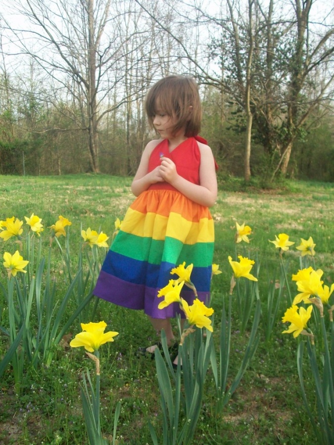 Gorgeous Rainbow Kids Clothing 23 flowers
