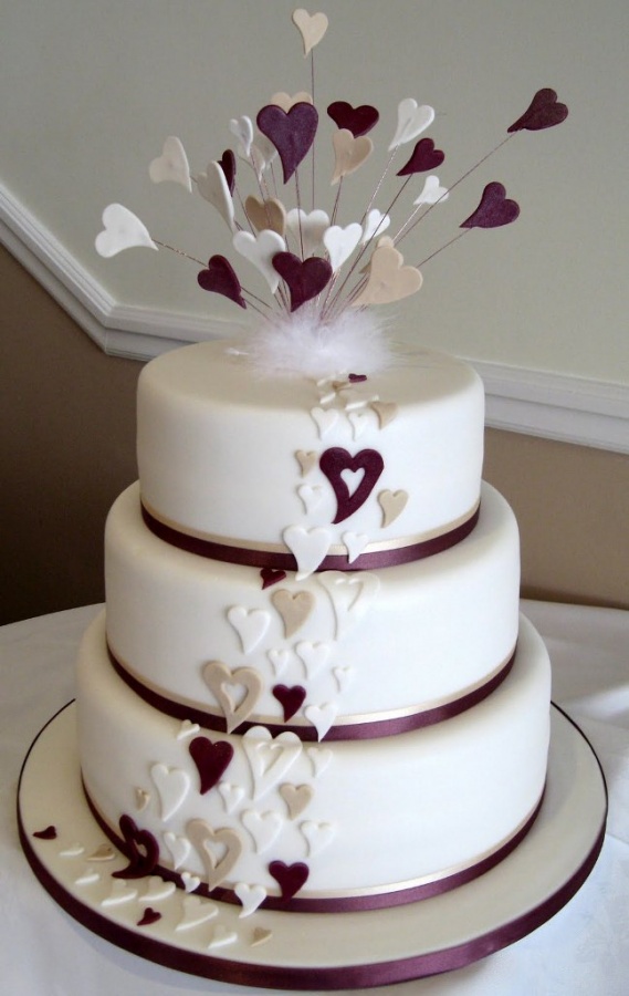 50 Mouthwatering and Wonderful Wedding Cakes 44 heart-wedding-cake4