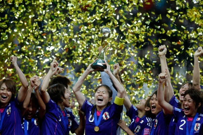 japan win world cup football woman