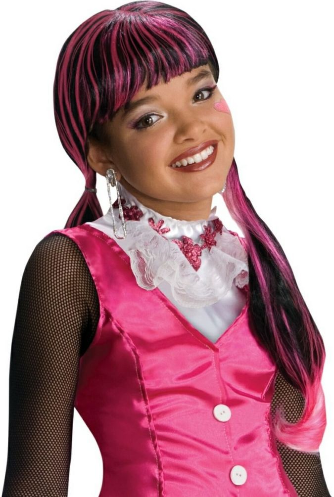 Latest Make Up Art For Kids 10 monster-high--draculaura-wig--child-wig