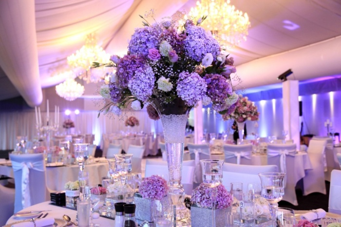 purple 50 Fabulous and Breathtaking Wedding Centerpieces