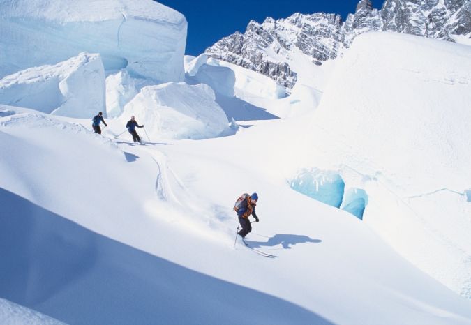 skiing