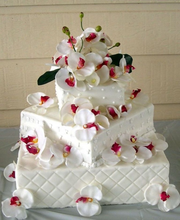 square 50 Mouthwatering and Wonderful Wedding Cakes