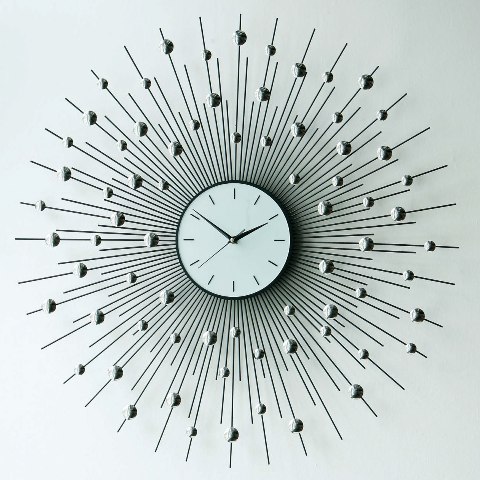 15 Amazing Wall Clocks Will Be Pieces Of Art In Your Home 6 sunburst
