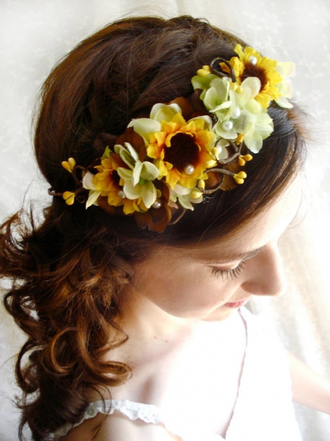 50 Gorgeous Kids Hair Accessories and Hairstyles 29 sunflower