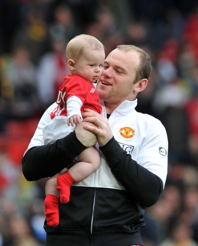 wayne rooney with Child