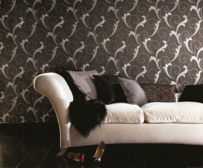living room wallpaper textured