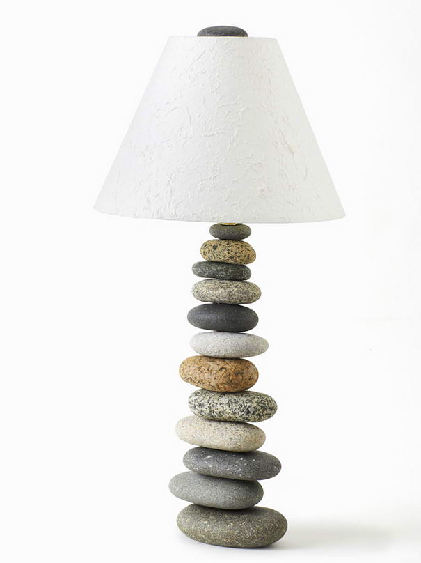 Balanced-Stone-Lamp 30 Most Creative and Unusual lamp Designs