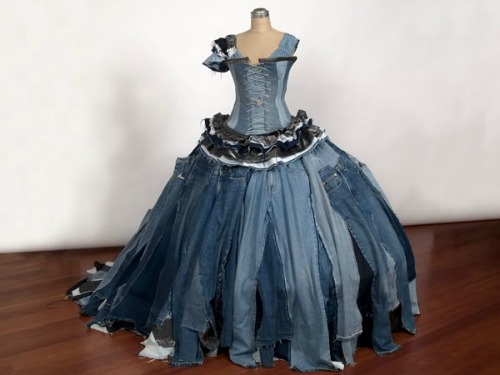 Ballgown-made-from-jeans