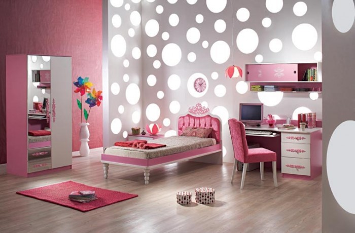 Cool-Ideas-For-Pink-Girls-Bedrooms2 Modern Ideas Of Room Designs For Teenage Girls