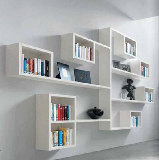 Decorative-wall-shelves-ideas 26 Of The Most Creative Bookshelves Designs