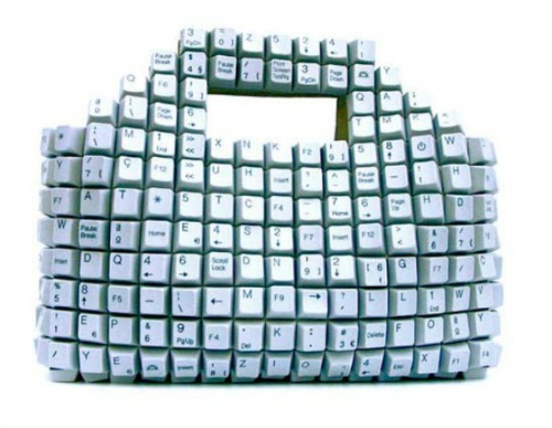 12 Impressive Art Works Made From Recycled Materials 7 Keyboard-bag