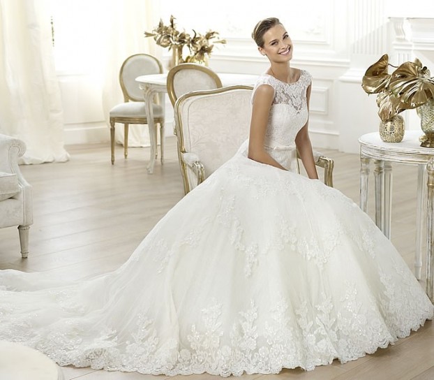 Lenit-Pronovias-wedding-dresses-2014 +25 Most Breathtaking Bridal Dresses Ideas For 2021