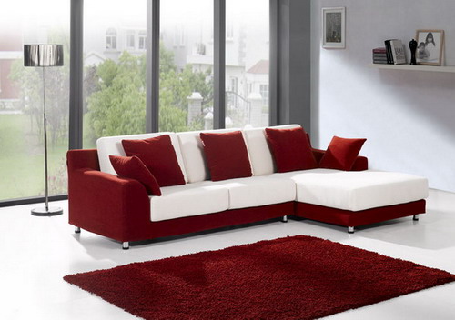 Luxury-White-and-Red-Small-Sectional-Sofa-Living-Room-Furniture-Images