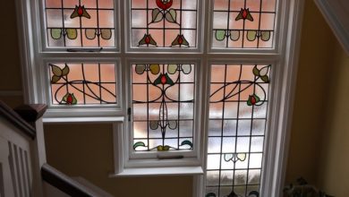 Marvelous Stair Window Design White Window Floral Decor Arts Ideas Window Design Ideas For Your House - 8