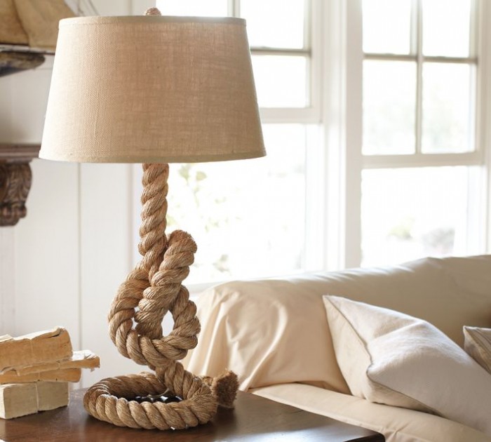 Pottery Barn Rope Table Lamp