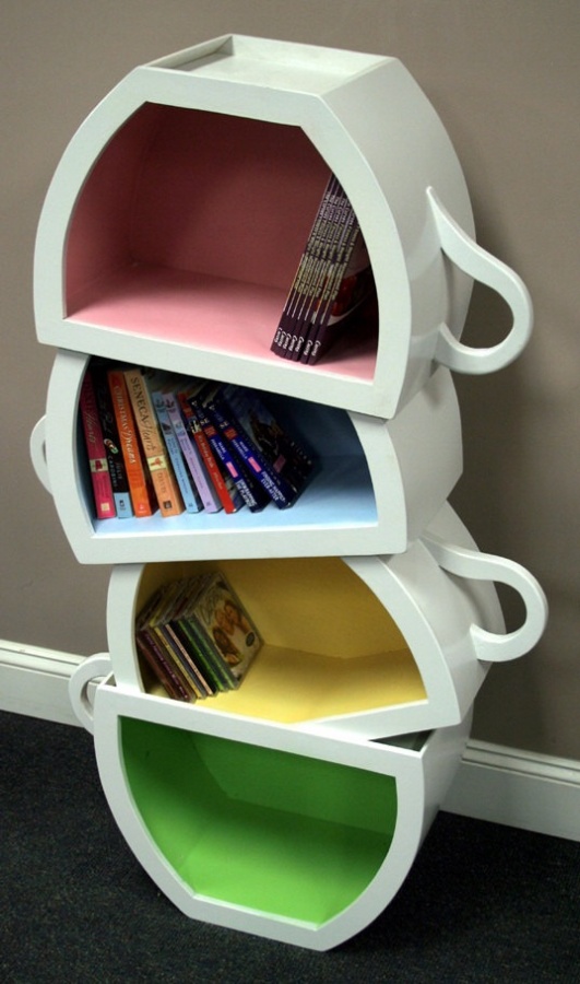 Teacups 40 Unusual and Creative Bookcases