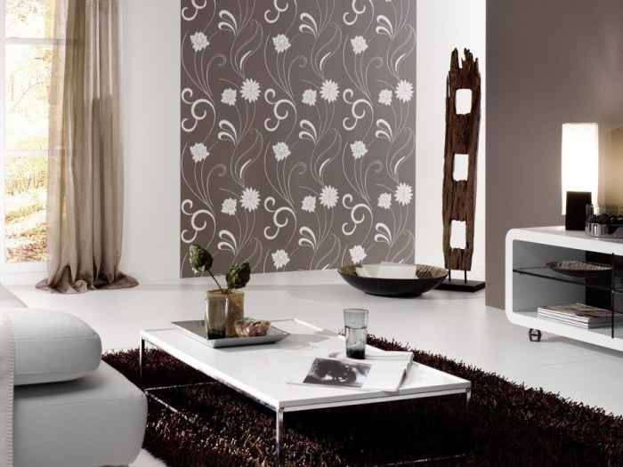 Wallpaper designs for duplex living room