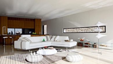 +20 Modern Ideas For Living Rooms Designs 227 White Corner Sleeper Sofa Beds in Modern Living Room Designs by Roche Bobois 800x396 +20 Modern Ideas For Living Rooms Designs - 10