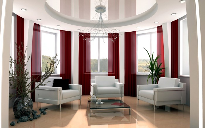 White-Red-Elegant-Interior-Design-Style 19 Creative Interior Designs For Your Home