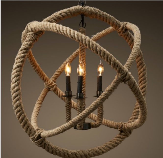 chandelier 25 Creative Rope Decor Design Ideas