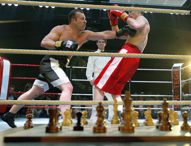 Chess Boxing (consists of 11 round of chess and boxing and you can win either by a checkmate or a knockout or the judges decision)