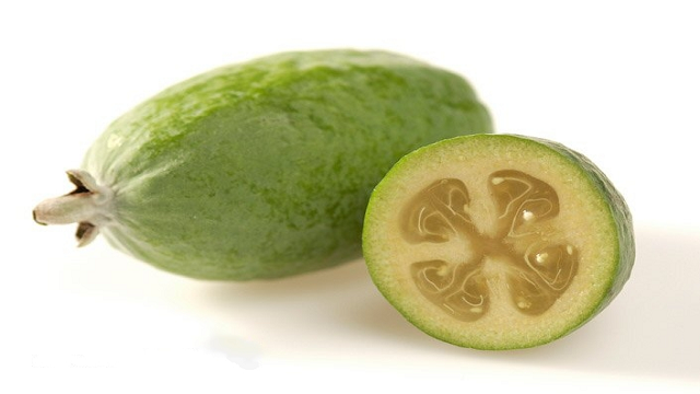 Feijoa it is very delicious when cooked, it is a potent source of vitamin C and has small amounts of B vitamins