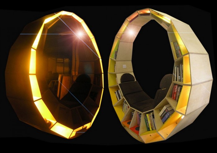futuristic-design-for-contemporary-home-furniture-style-1 40 Unusual and Creative Bookcases