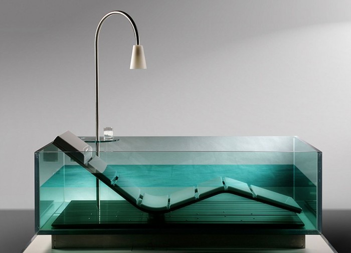 glass-bathtub 25 Creative and Unique Bathtubs for an Elegant Bathroom