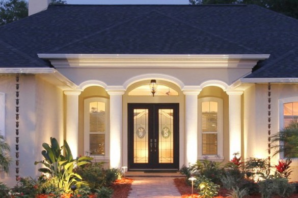 modern-homes-designs-entrance-ideas.-4 23 Designs To Choose From When Deciding On A Front Door