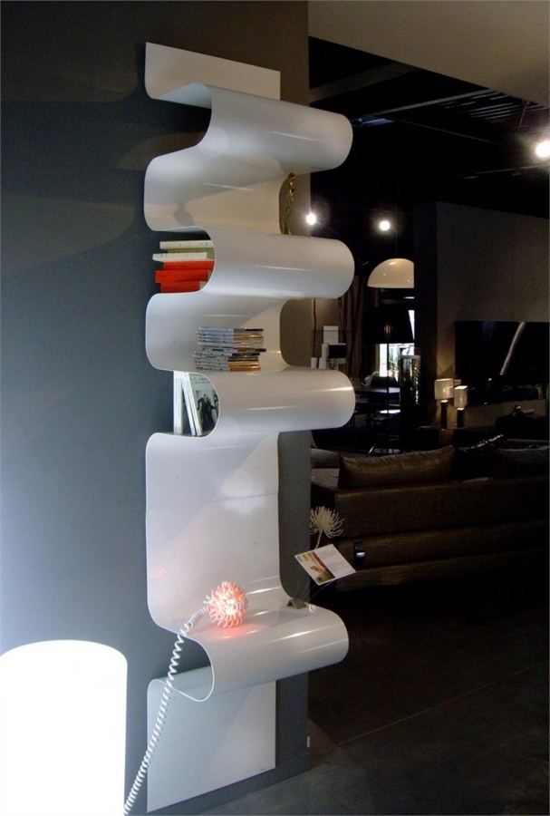 powerful-stylish-bookcase-design-Wave-4 40 Unusual and Creative Bookcases